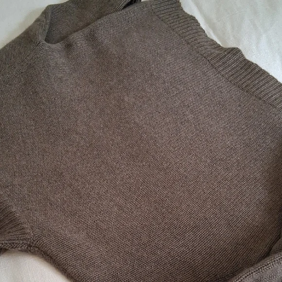 Classic Brown Turtleneck Sweater - Women - Picture 7 of 8